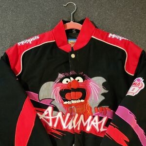 JH Design Disney racing jacket featuring the character Animal from The Muppets